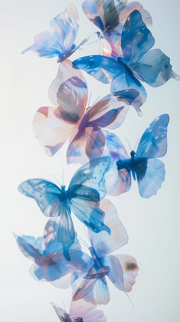 Ethereal Butterflies in Flight