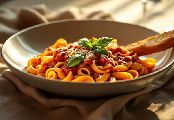 Pasta Dish Presentation
