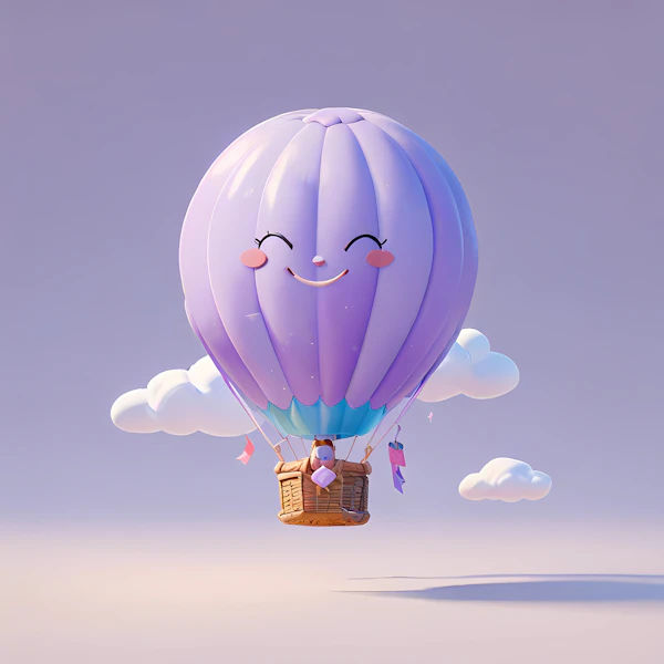 Whimsical Hot Air Balloon Adventure