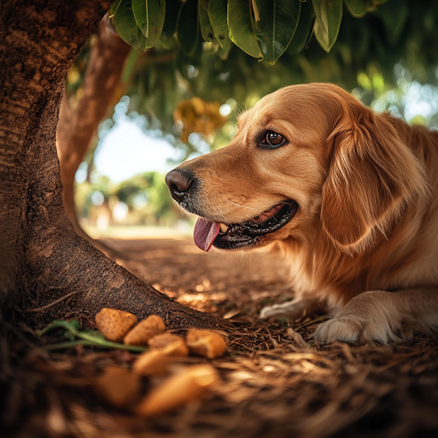 Golden Retriever with Treats