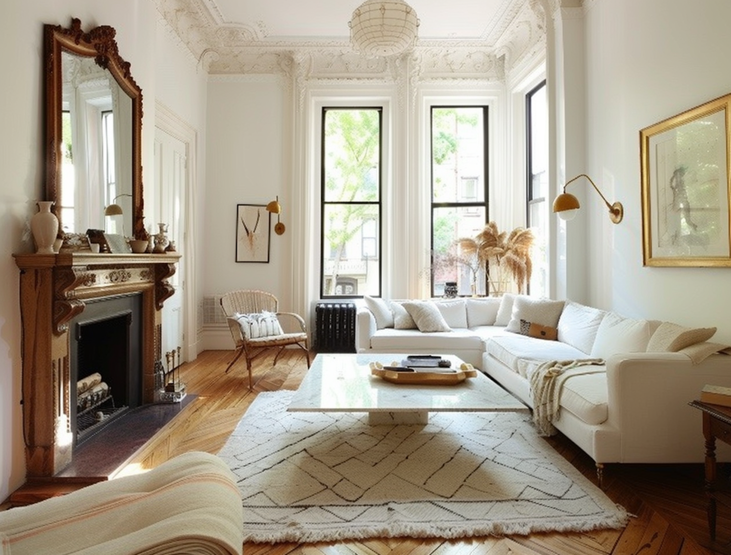 Elegant Classical and Modern Living Room