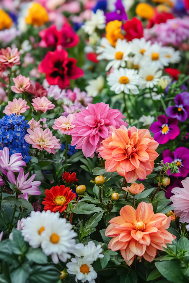 Vibrant Garden in Full Bloom