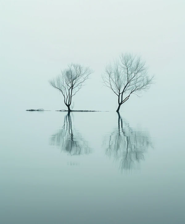 Serene Tree Reflection