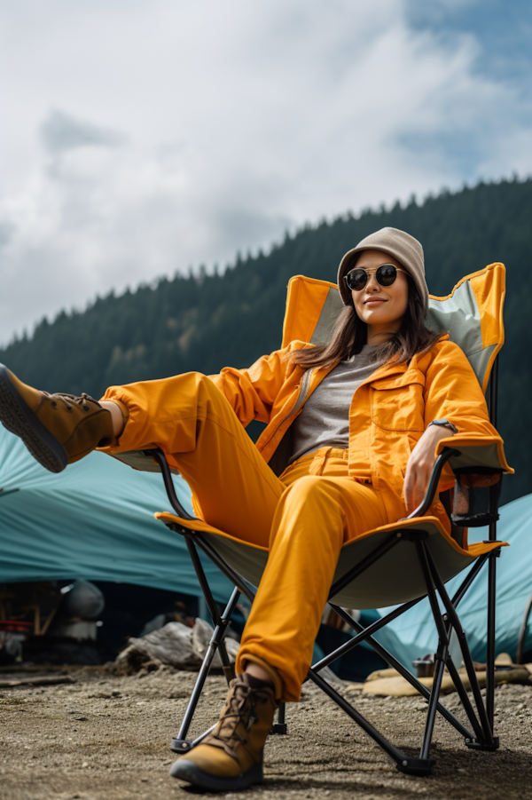 Relaxed Outdoorsy Adventurer in Orange