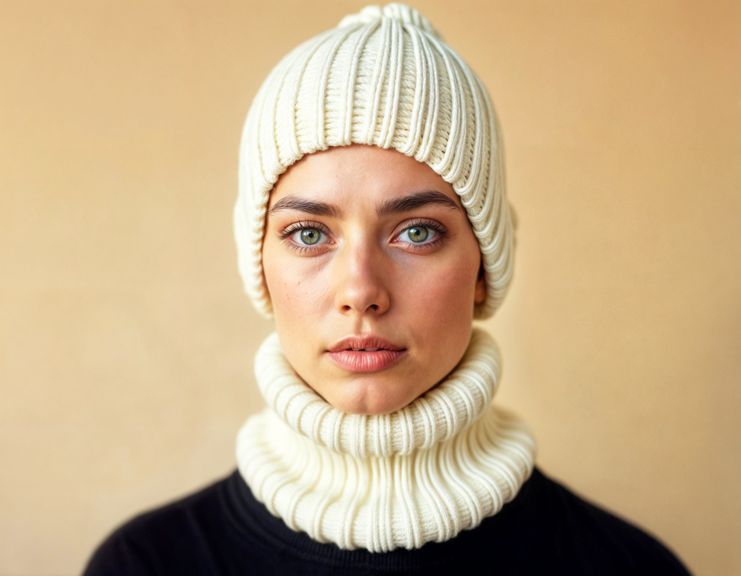 Cozy Knitwear Portrait