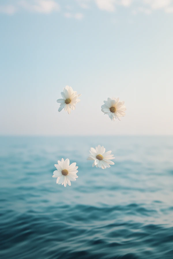 Floating Daisies at Sea