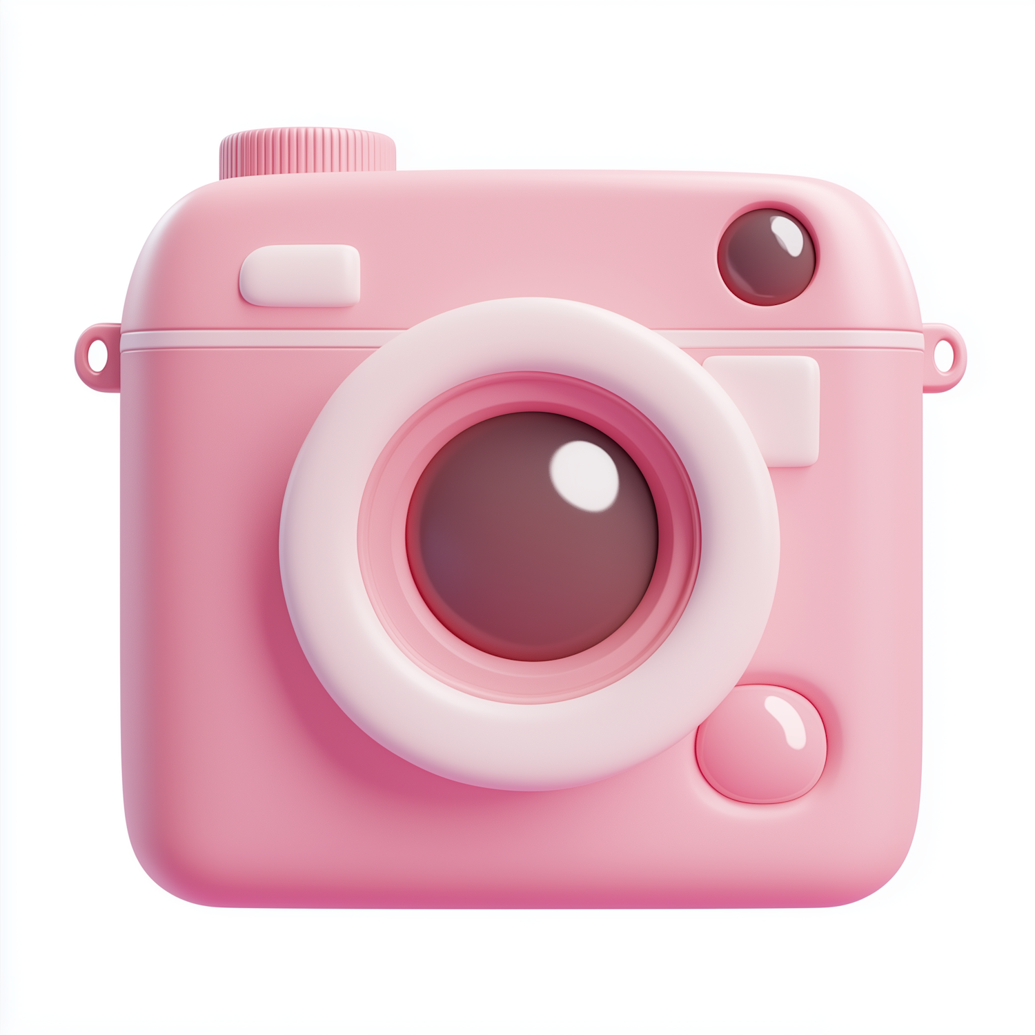 Stylized Pastel Pink Camera