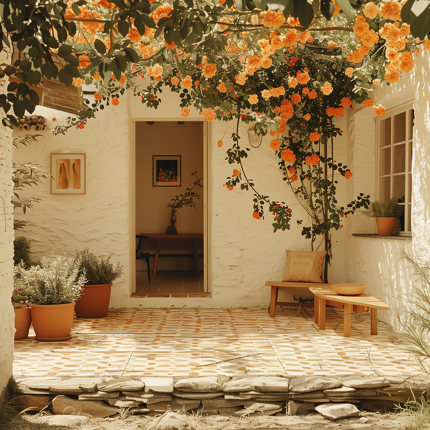 Serene Patio Garden