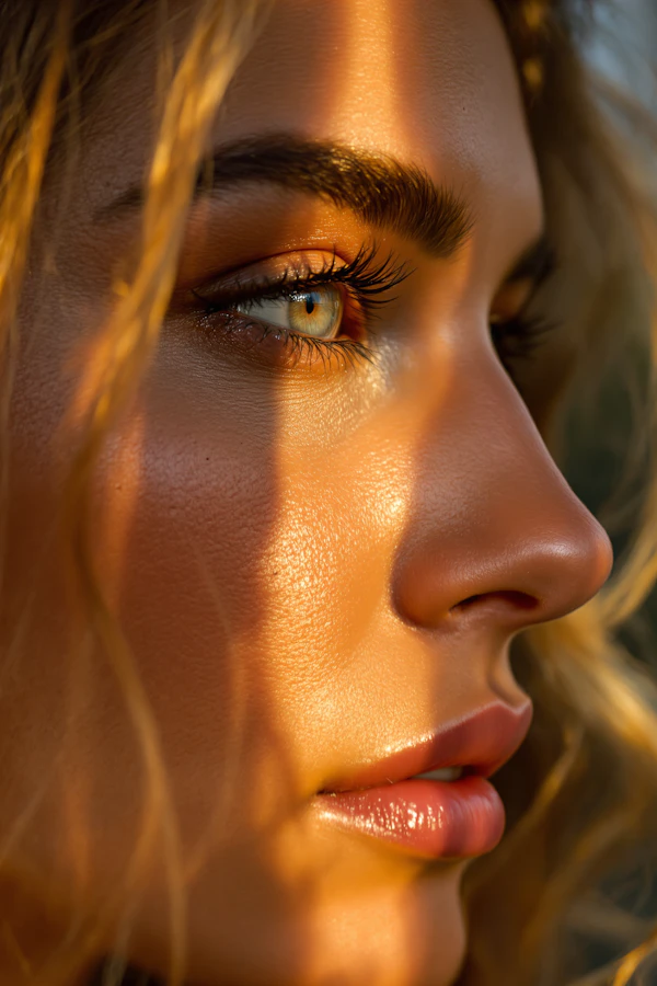 Sunlit Profile Portrait
