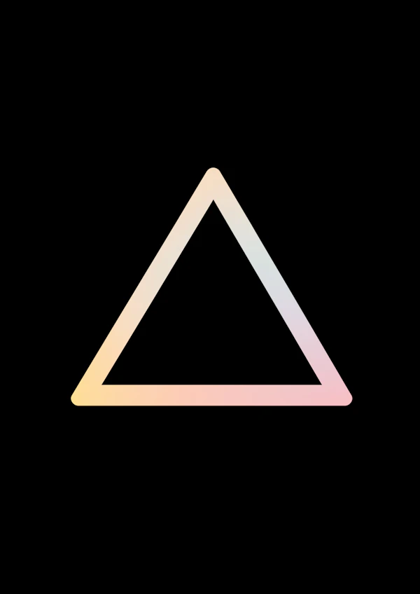 Gradient Triangle Art