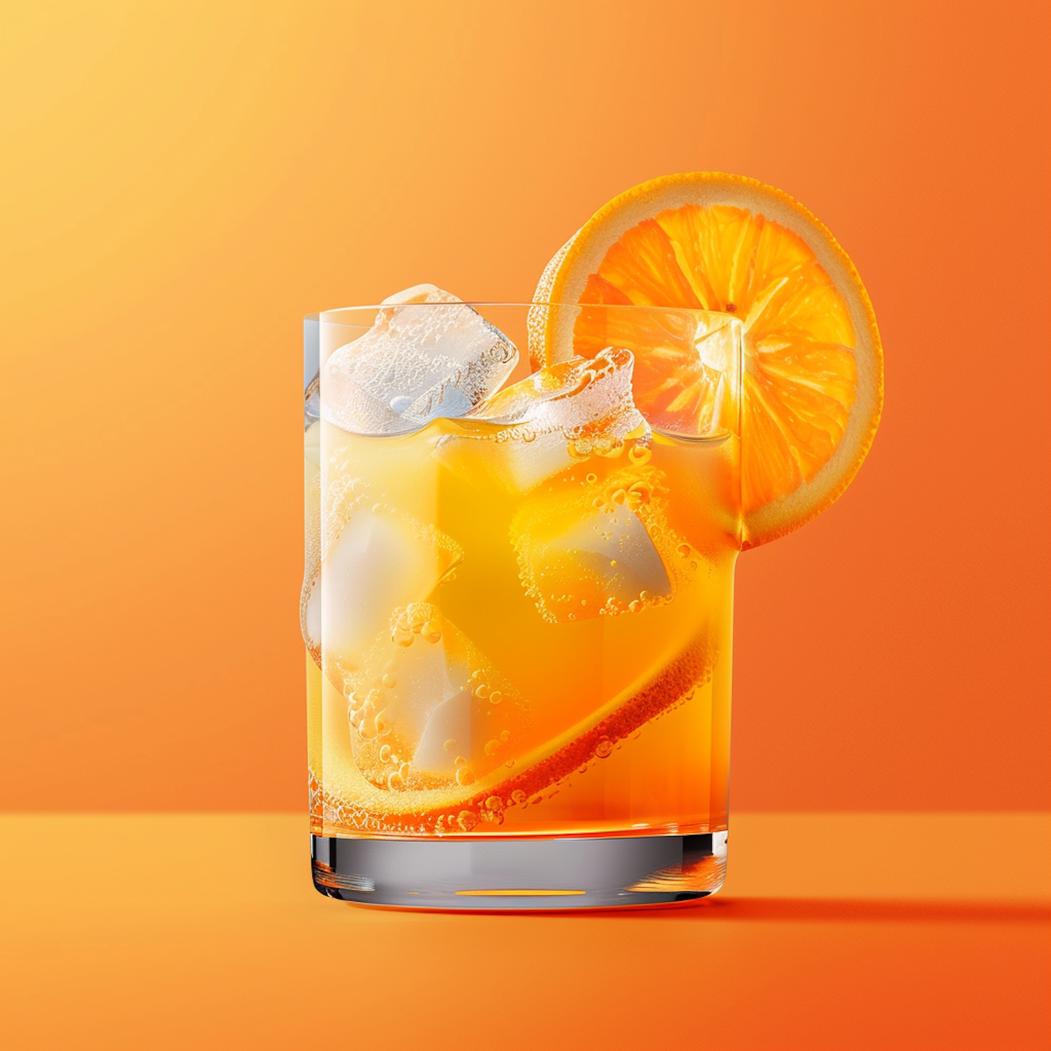 Refreshing Citrus Beverage Close-Up