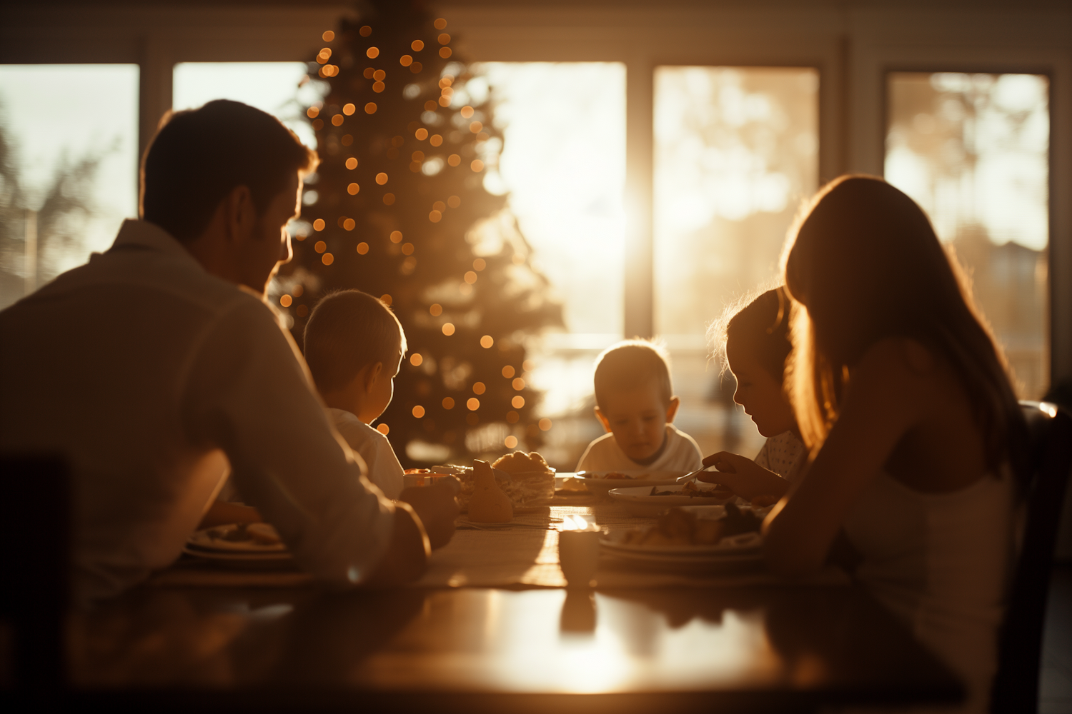 Family Dinner during Christmas