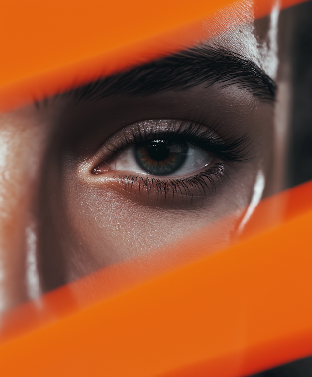 Hazel Eye with Orange Element