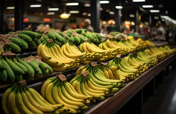 Banana Spectrum Display at the Market