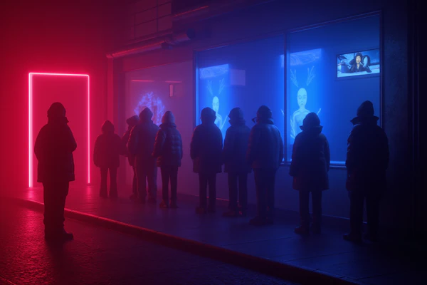 Neon Street Scene