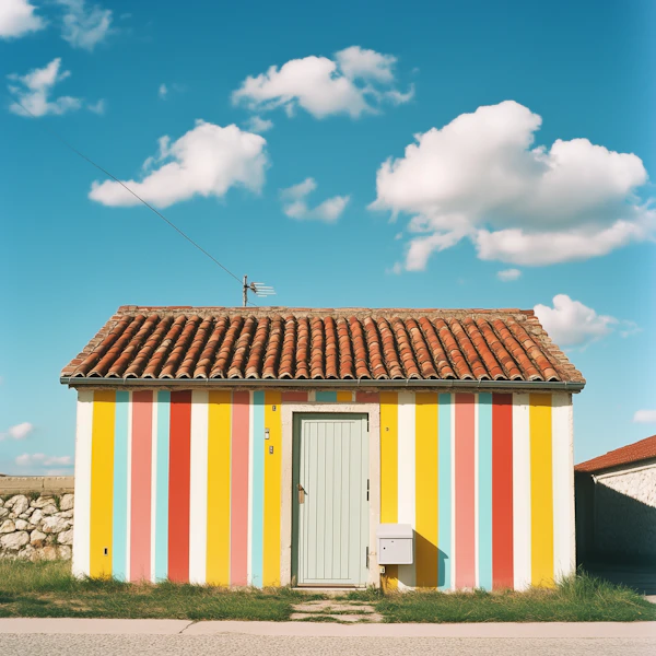 Colorful Striped House