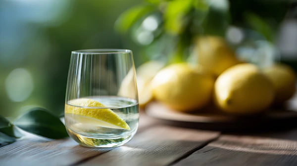 Lemon Water Still Life