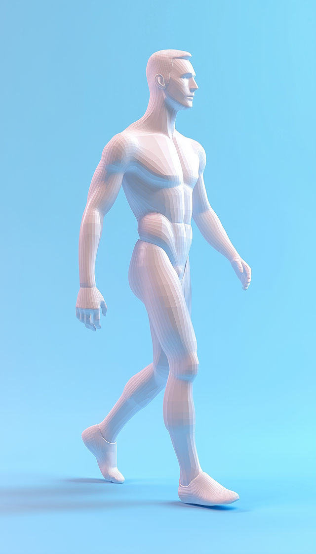 3D Model of Human Figure Walking