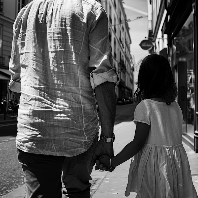 Father-Daughter Urban Walk