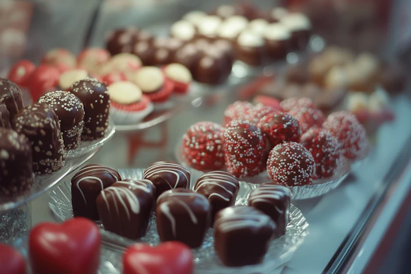 Assorted Chocolates Display