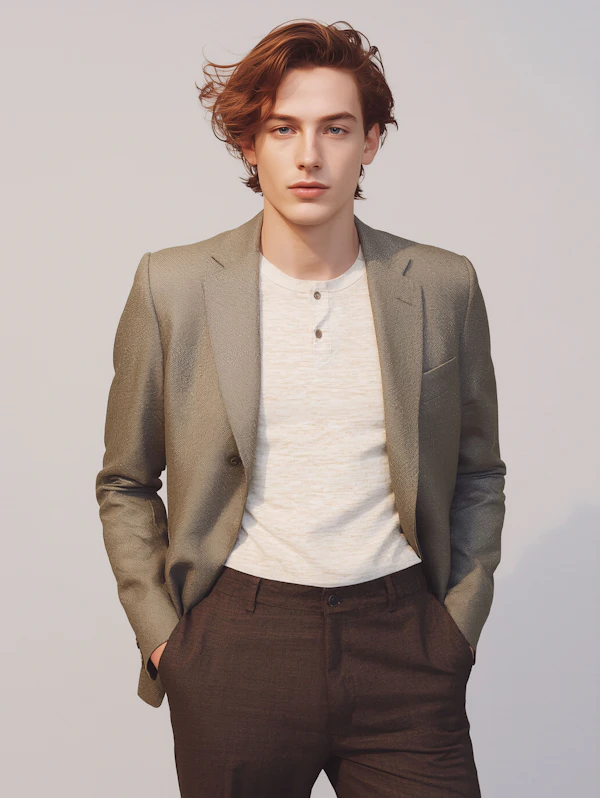 Stylish Young Man Portrait