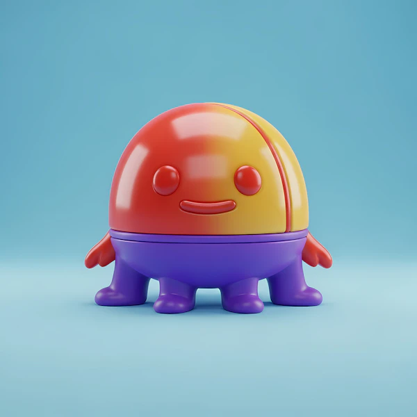 Colorful Toy Character