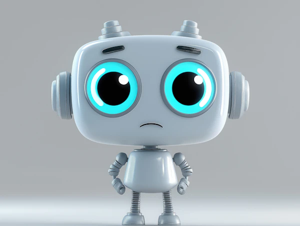 Cute 3D Robot Design