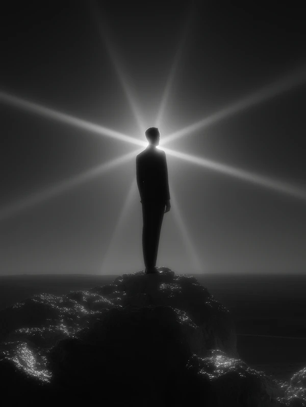 Silhouetted Figure Drama
