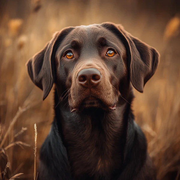 Chocolate Labrador Portrait