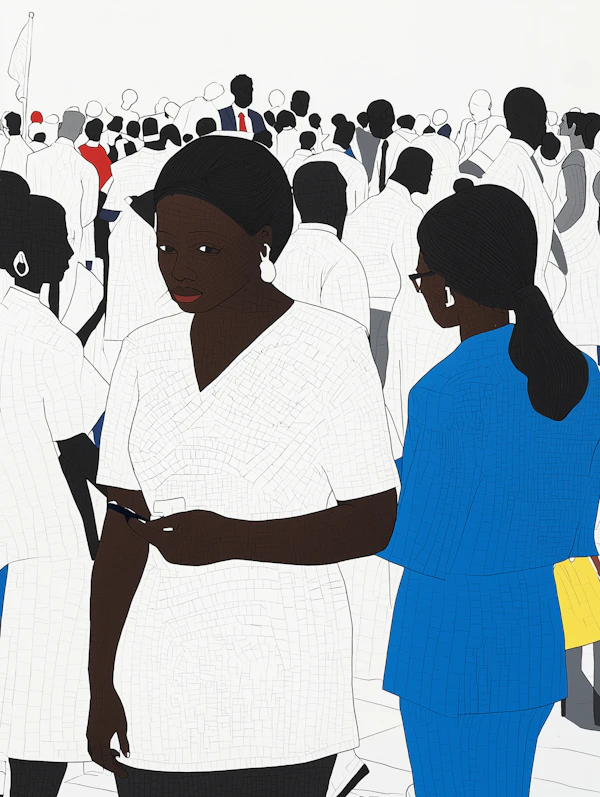 Illustration Of Crowd