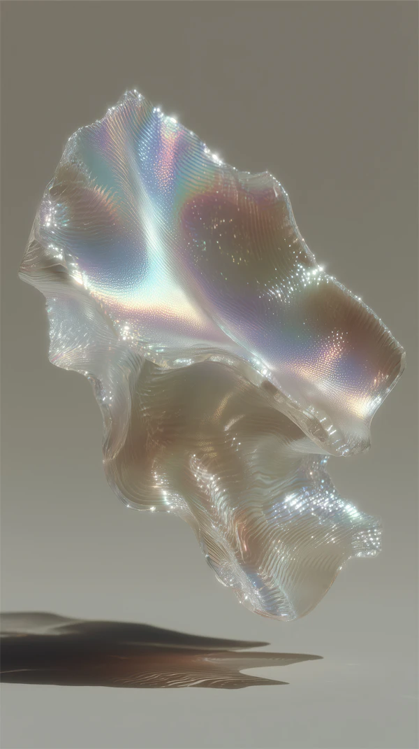 Iridescent Abstract Form