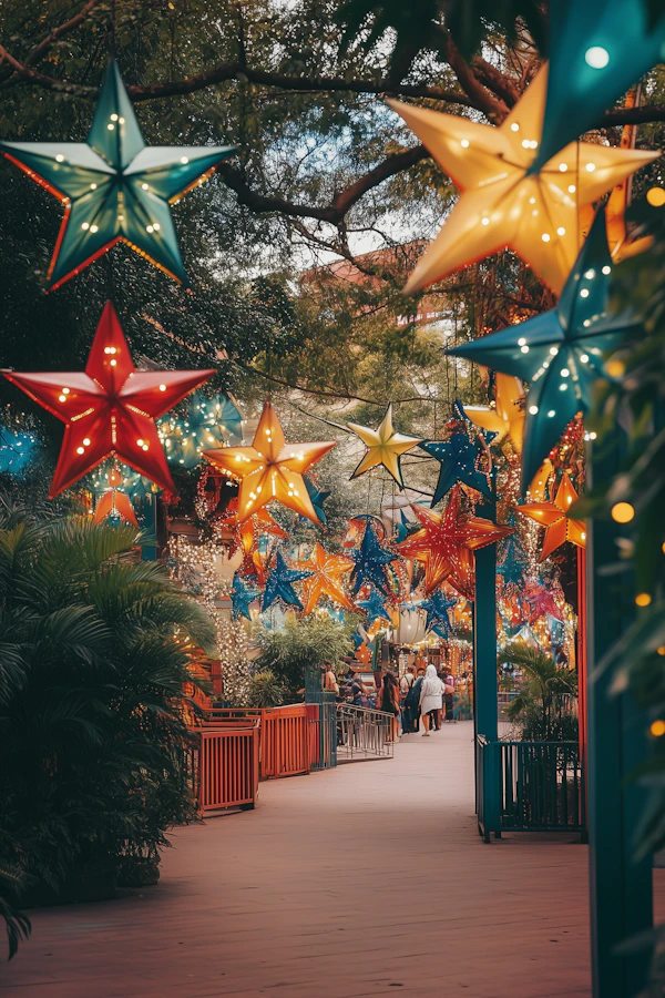 Festive Lantern Pathway