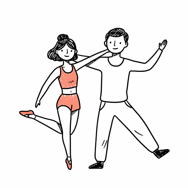 Dancing Cartoon Duo