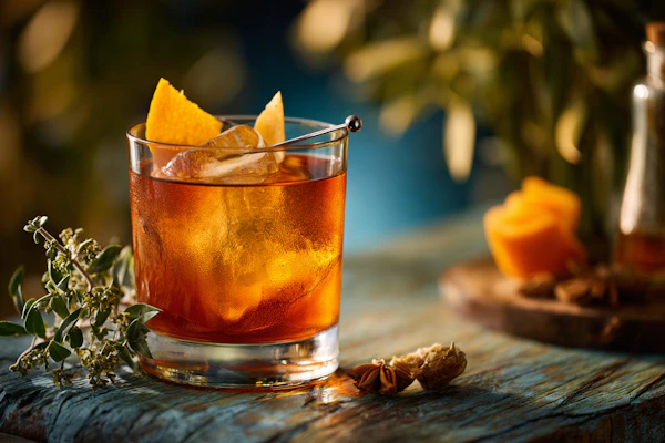 Amber Cocktail Scene