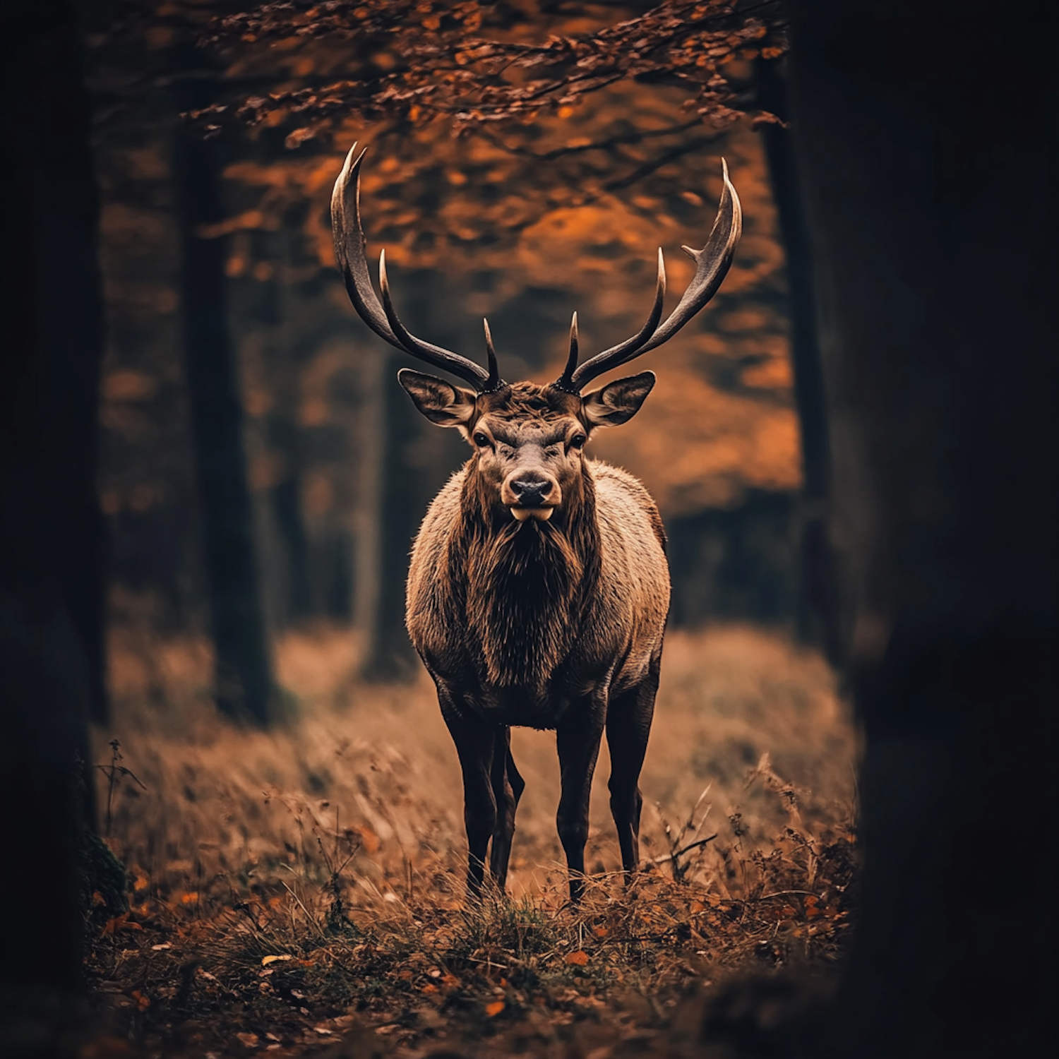 Majestic Stag in Forest