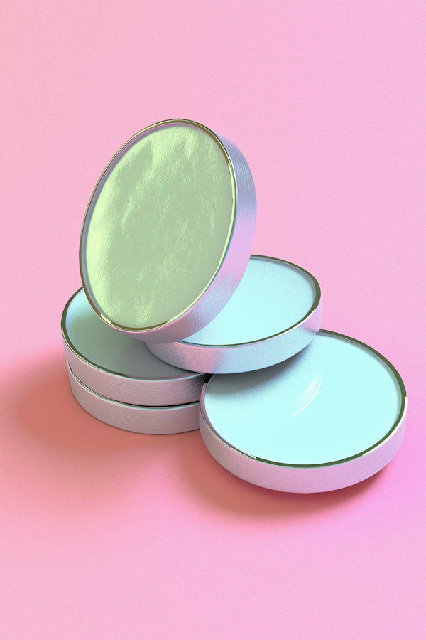 Pastel Colored Compact Discs