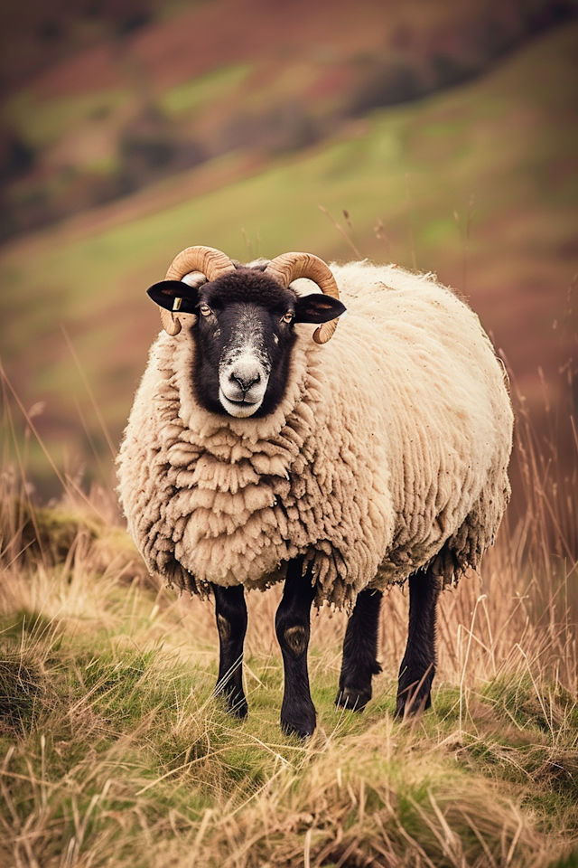 Sheep in Pastoral Field