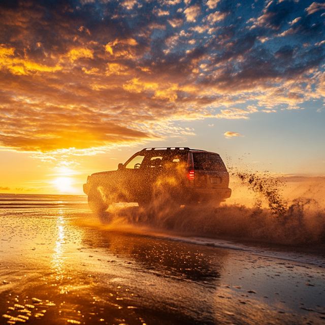 SUV Beach Adventure