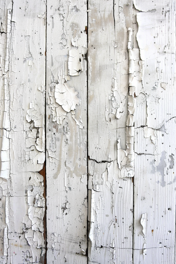 Aged Wood Surface with Peeling Paint