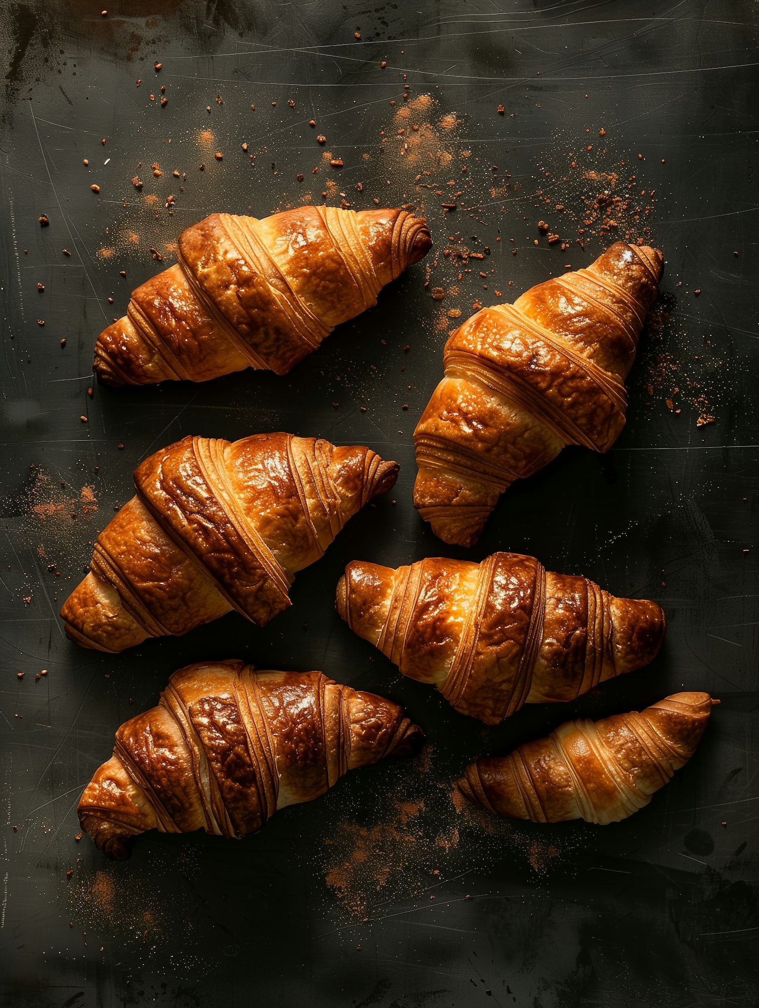 Golden Brown Croissants