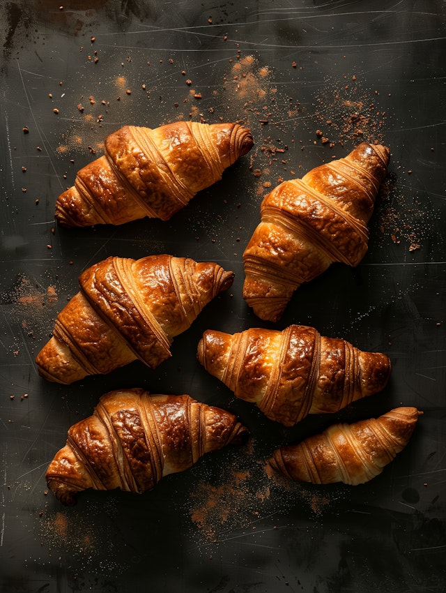 Golden Brown Croissants