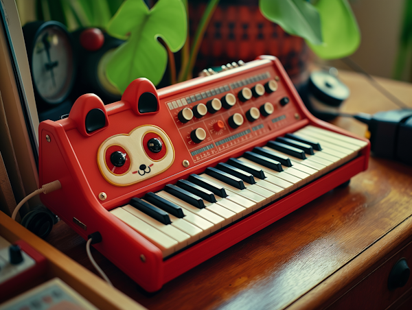 Red Panda Toy Synthesizer