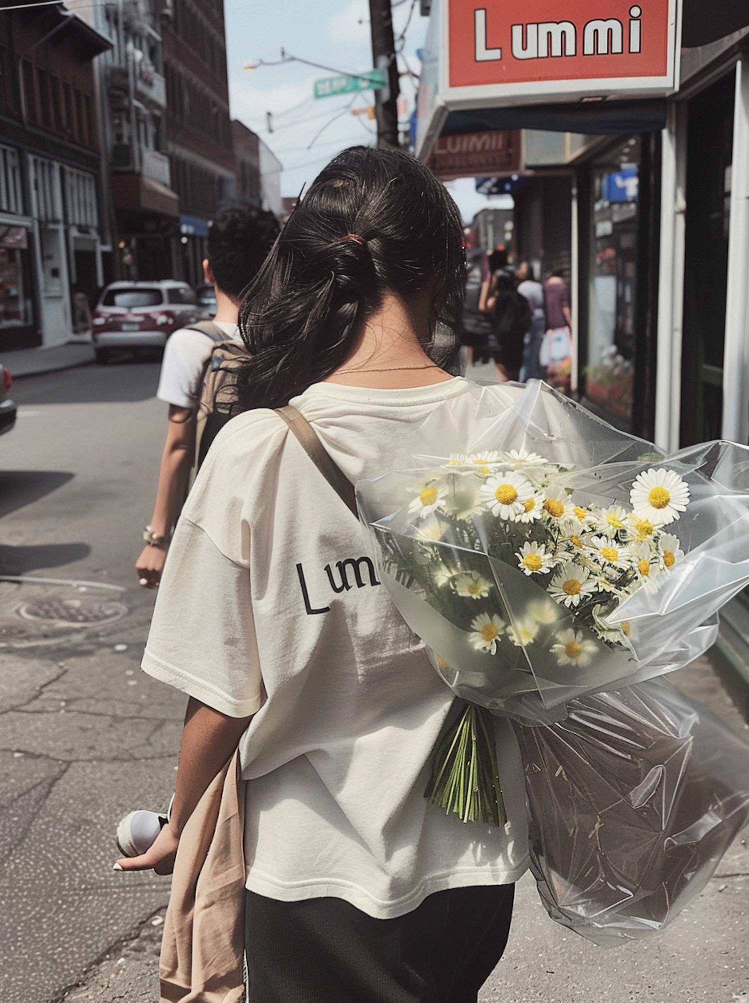 Urban Serenity with Daisies