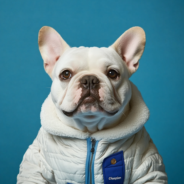 French Bulldog in Quilted Jacket