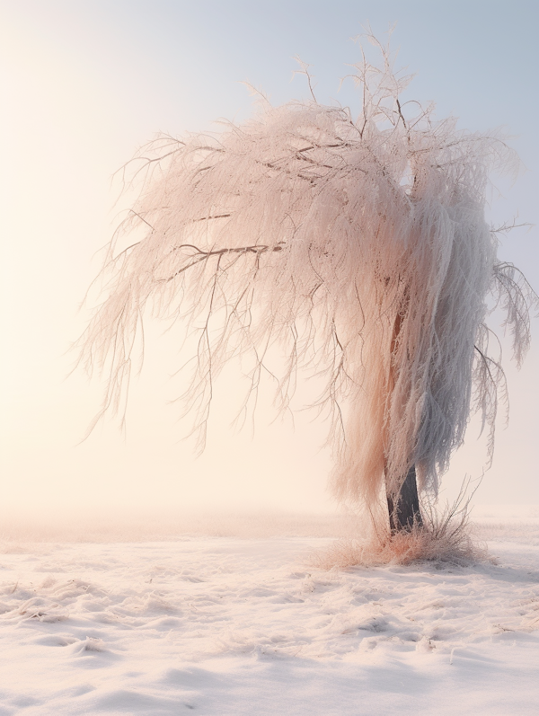 Frosted Solitude at Dawn