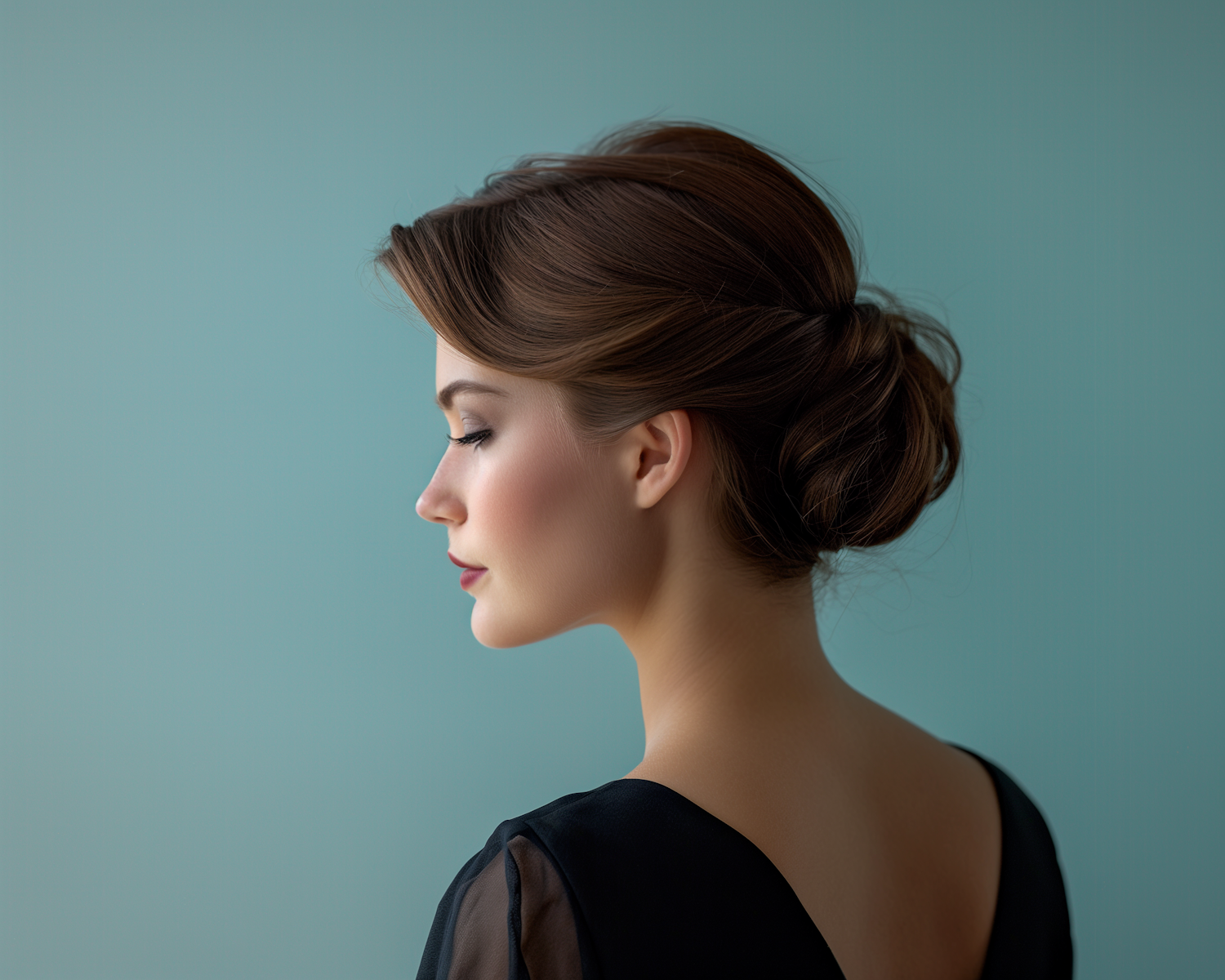 Serene Woman with Polished Updo