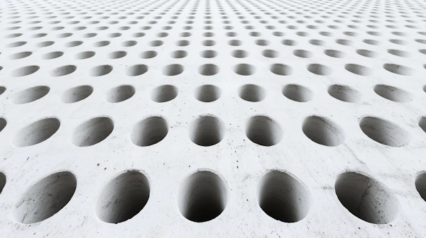 Geometric Pattern in White Surface