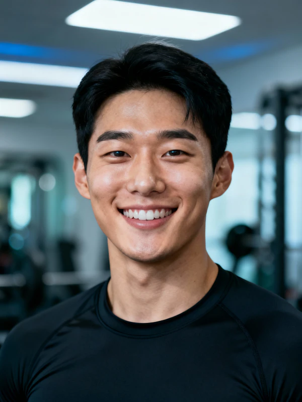 Energetic Gym Enthusiast