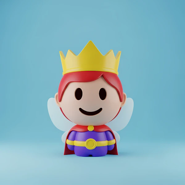 Cheerful Cartoon Character