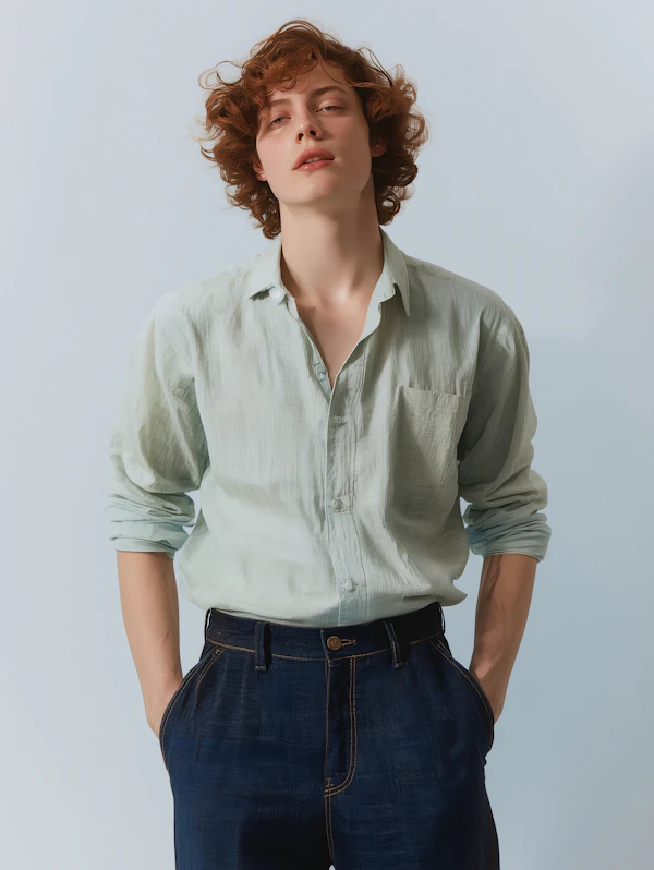 Person in Casual Attire